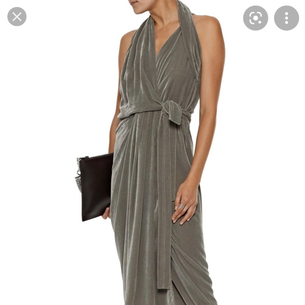 Rick Owens Velvet Wrap Dress